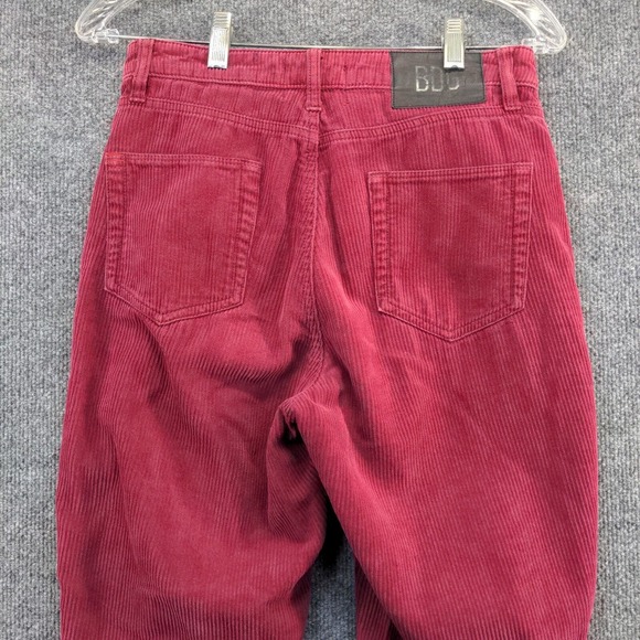 BDG Women's High Rise Corduroy Mom Jeans Red Size 27 Cotton 5-Pocket - Picture 6 of 12
